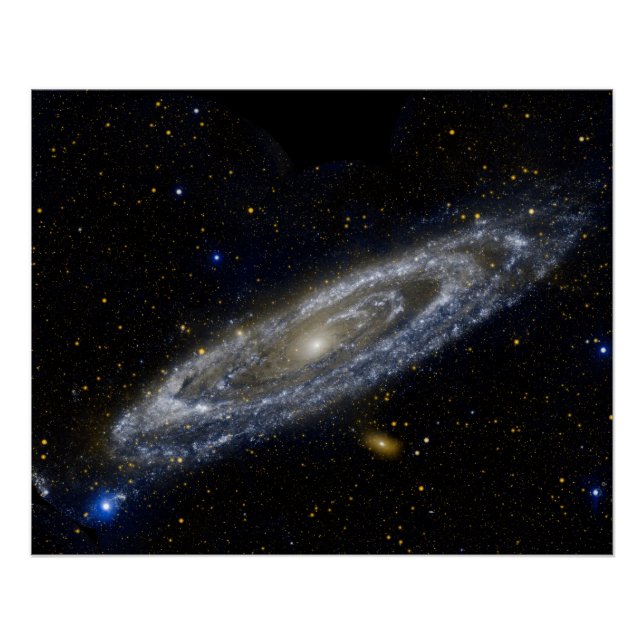 Póster Andromeda galáxia Via Látea cosmos universo (Frente)