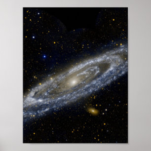 Poster Andromeda galáxia Via Látea cosmos universo