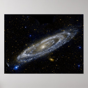 Poster Andromeda galáxia Via Látea Universo