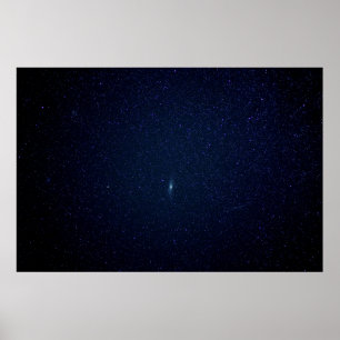 Poster Andromeda Galaxy Midnight Blue Starry Night, ZGOS