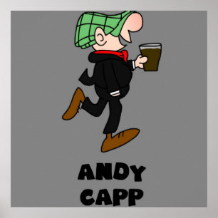 Poster andy capp britânico english retro vintage