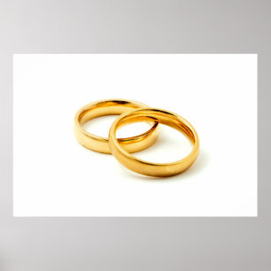 Poster Anéis de casamento