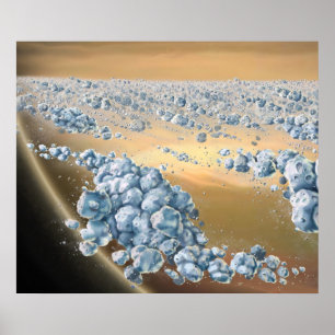 Poster Anéis do reciclagem de Saturn