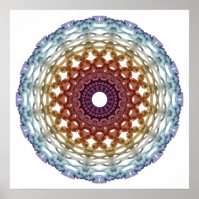 Póster Anel de DNA abstrato (Frente)