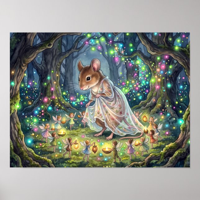 Poster Anel de Fadas da Floresta Encantada (Frente)