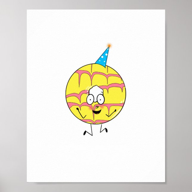 Poster anel de festa, tema de biscoito divertido (Frente)