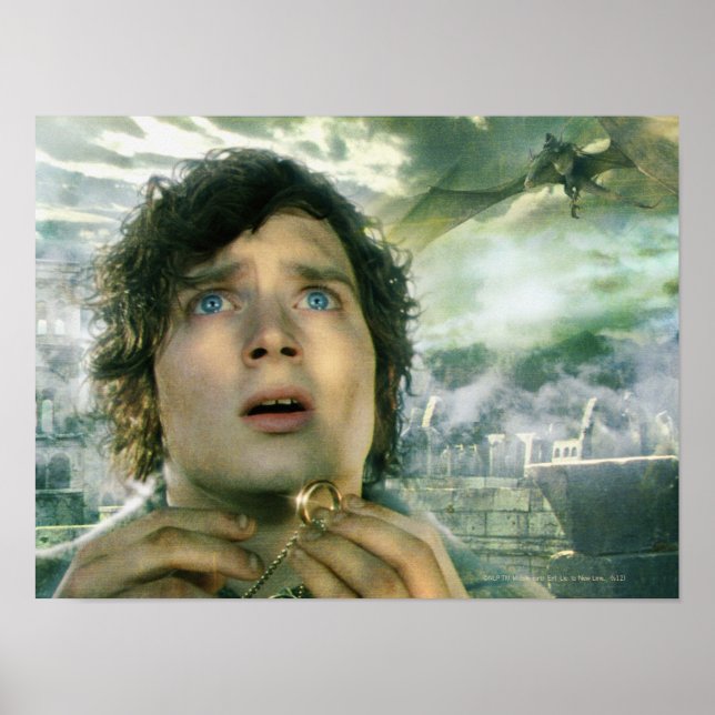 Póster Anel de retenção FRODO™ assustado (Frente)