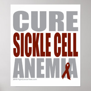 Poster Anemia da célula falciforme da cura
