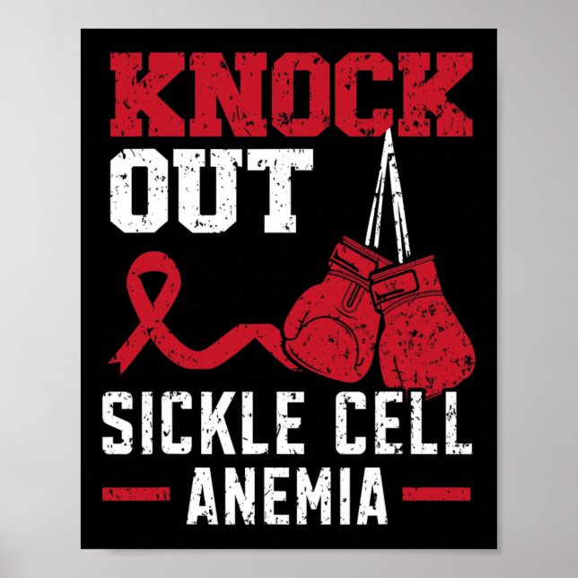 Poster Anemia das Células Falciformes Doenças do sangue D (Frente)
