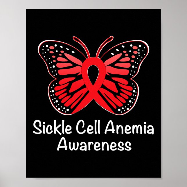 Poster Anemia das Células Falsiformes O Guerreiro Suporta (Frente)