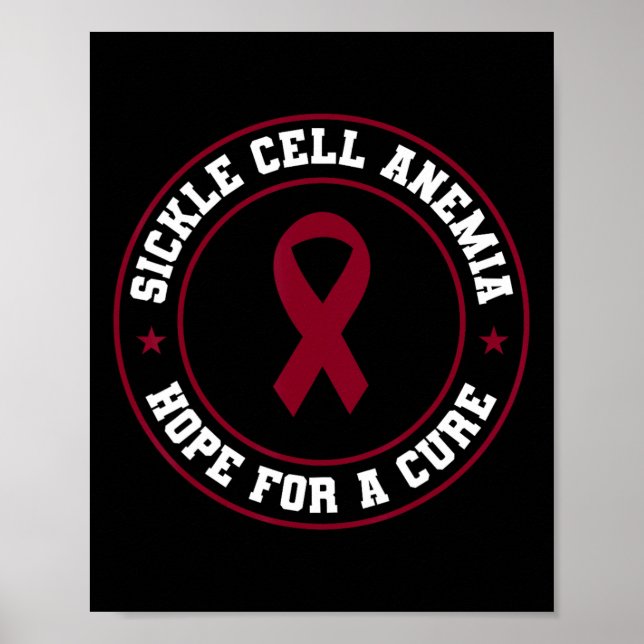 Poster Anemia de Células Falsiformes Células Guerreiro Ce (Frente)