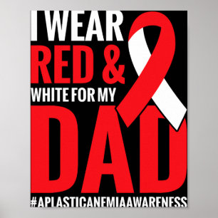 Poster Anemia Vermelho E Branco Dia Dos Pais Anemia Aplás