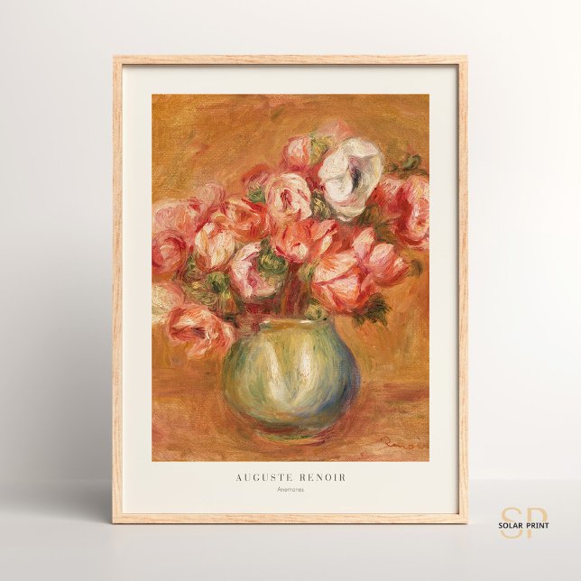 Poster Anêmonas Flores em Renoir Vase Auguste (Criador carregado)