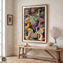 Anêmonas Marinhas Vintage por Ernst Haeckel