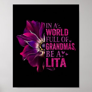 Poster Anemone Seja Lita Em Um Cheio Mundial De Avós-Mama