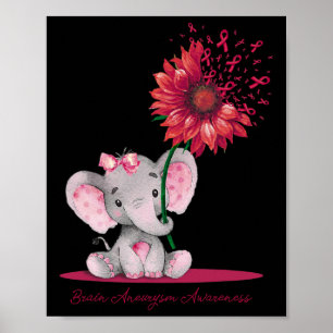 Poster Aneurisma Sensibilização Elefante Cujo Sol Burgund
