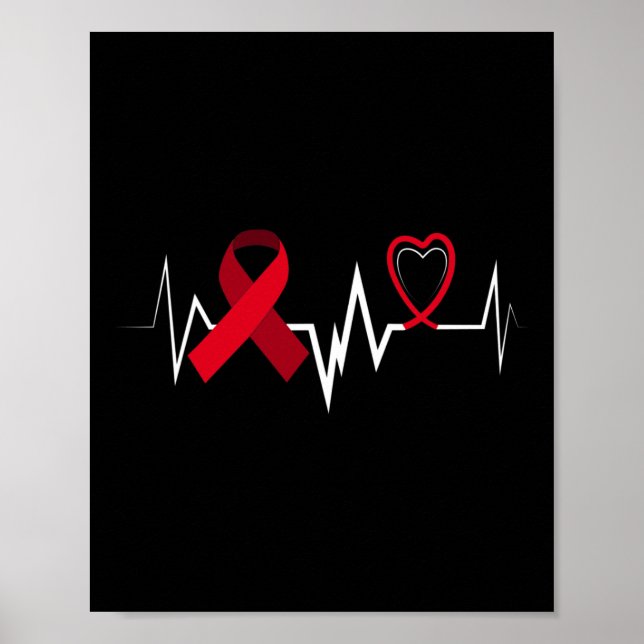 Poster Aneurismo cerebral Atenção do Cérebro da Fita (Frente)