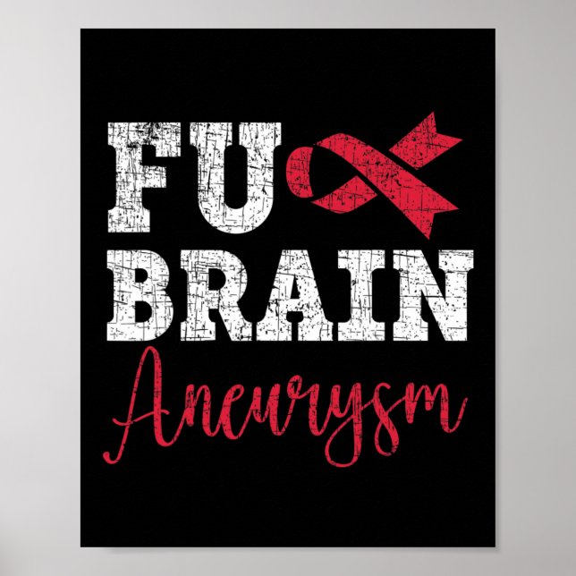 Poster Aneurysm Warrior Medical Condition Aneurysm Awaren (Frente)
