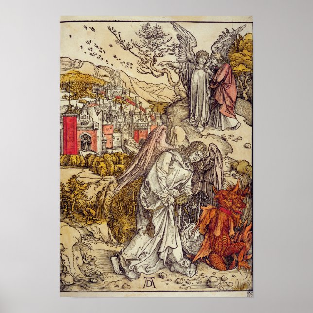 Poster Angel com a Chave do Abismo, 1498 (Frente)