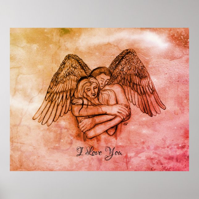 Poster Angel Eros no Amor, eu te amo (Frente)