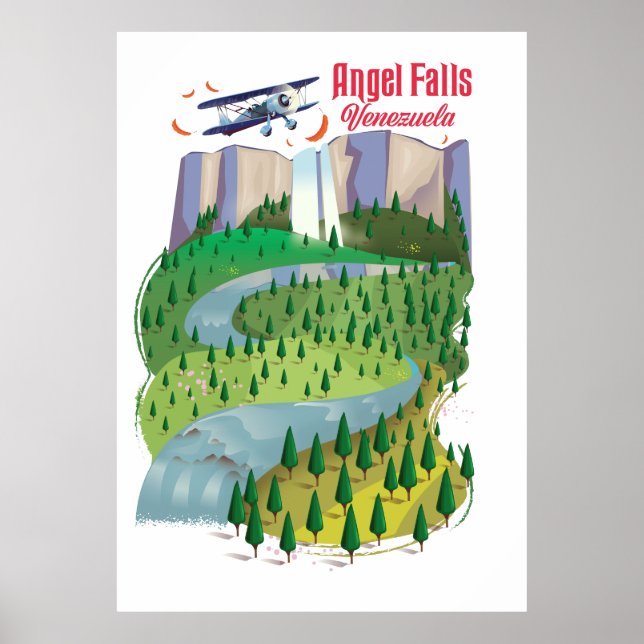 Poster Angel Falls Venezuela (Frente)