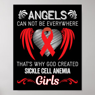 Poster Angel Girl - Defensor da Consciência da Anemia das