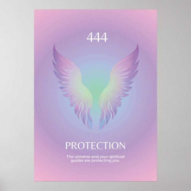 Poster Angel Number 444 Aura (Frente)
