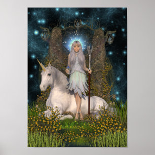 Poster Angel Princess & Unicorn