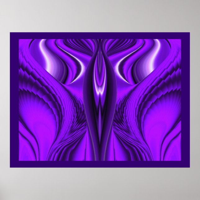 Póster Angel Wings, Abstrato Fantasy Arte Arco-Íris (Frente)
