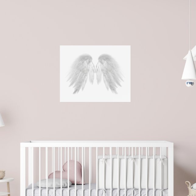 Póster ANGEL WINGS White (Berçário 2)