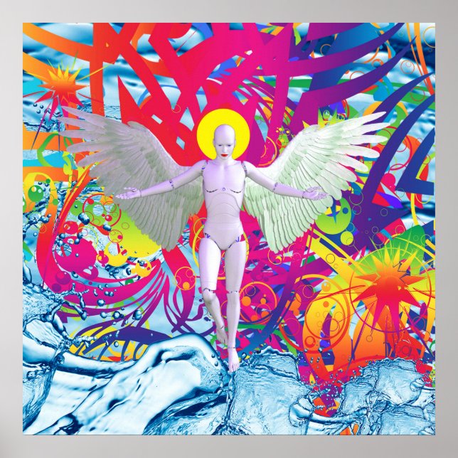 Poster Angelic Robot (Frente)