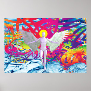 Poster Angelic Robot