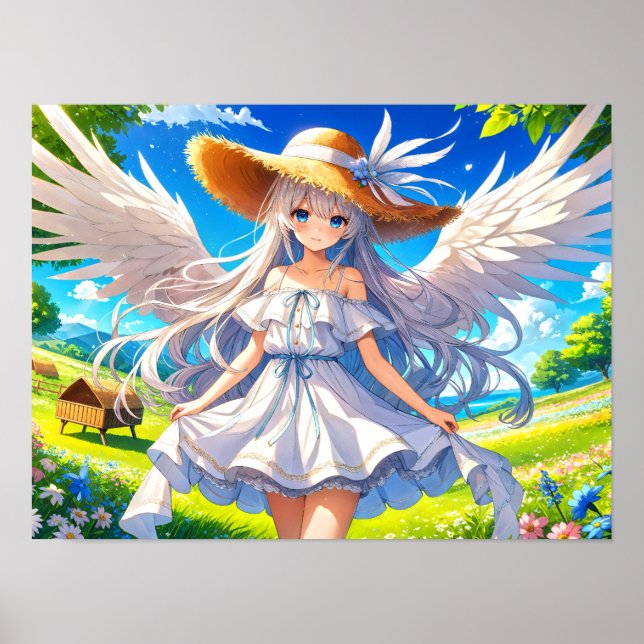 Poster Angelic Summer Serenity Fantasy Elegance (Frente)