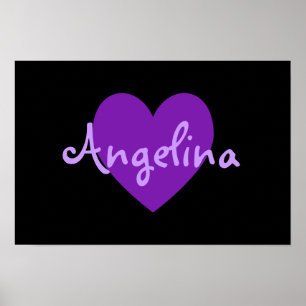 Poster Angelina em Purple