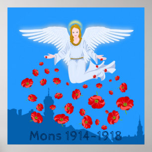 Póster Angels of Mons - comemoração da WWI
