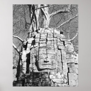 Poster Angkor Camboja, Cabeça do Templo Ta Som