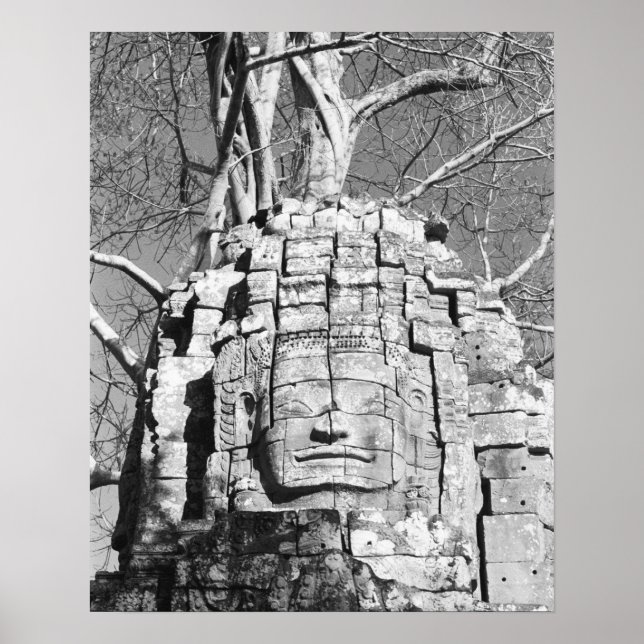 Poster Angkor Camboja, Cabeça do Templo Ta Som (Frente)