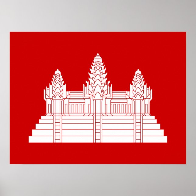 Póster Angkor Wat Ver.2.0. Khmer Temple (Frente)