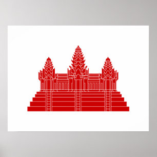Póster Angkor Wat Ver.2.0. Templo do Khmer