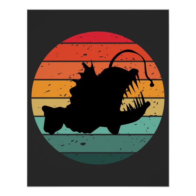 Póster Anglis Vintage anglerfish (Frente)