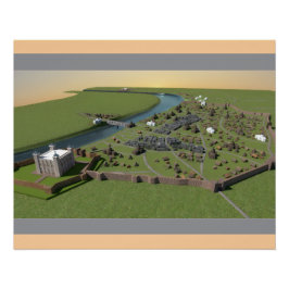 Póster Anglo Saxon London com Tower