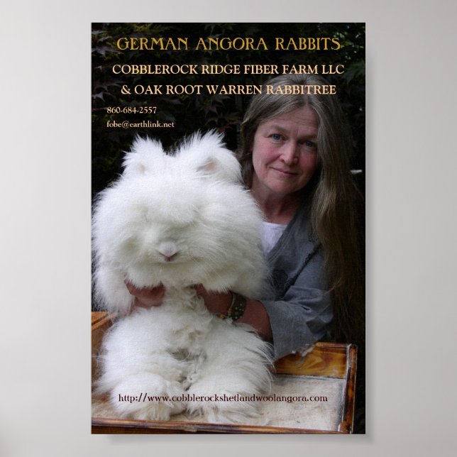 POSTER ANGORA RABBIT MAG ALEMÃO. ADICIONE. (Frente)
