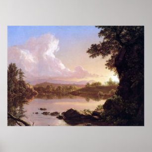Poster Angra de Catskill pela igreja de Frederic Edwin