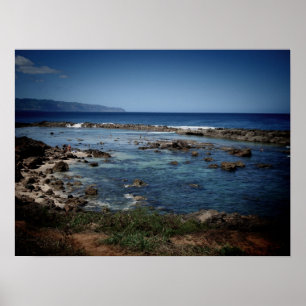 Póster Angra dos tubarões, Oahu
