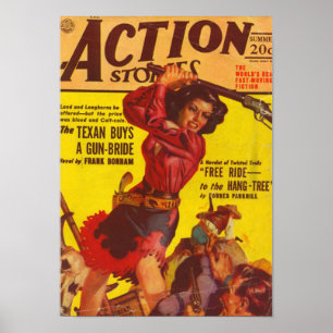 Póster Angry Cowgirl