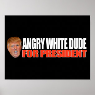 Poster ANGRY WHITE DUDE FOR PRESIDENTE - - .png