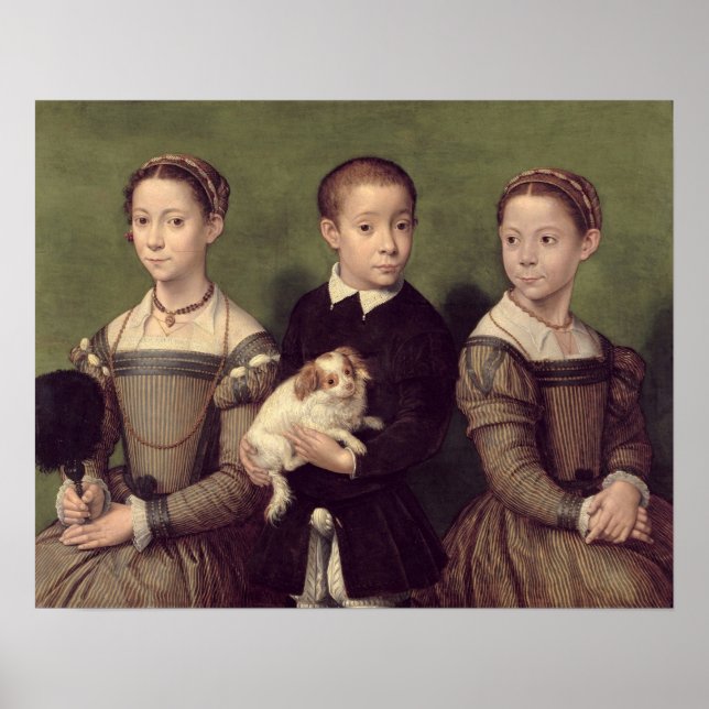 Poster Anguissola - Irmãs e Irmãos do Artista (Frente)
