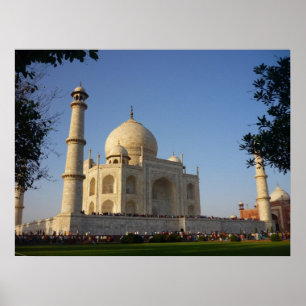 Póster ângulo taj mahal
