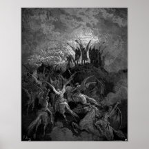 Ângulos do céu sopram suas trompetes Gustave Dore
