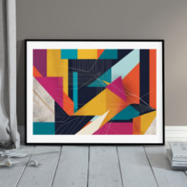 Poster Ângulos Urbanos em Movimento